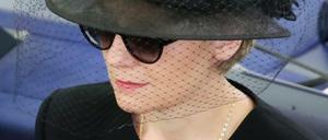 Maike Kohl-Richter beim europäischen Trauerakt für ihren am 16.06.2017 verstorbenen Mann Helmut Kohl.