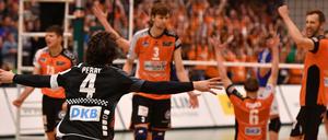 Dürfen wieder jubeln. Die BR Volleys gewinnen in der Champions League gegen Toulouse.