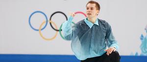 Großer Moment. Peter LIebers bei den Olympischen Spielen in Sotschi.