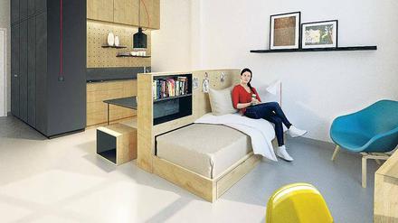 Das alte „Hotel Berlin“ in Lichterfelde wird zu „Twenty First Student Living Apartments“ umgebaut, so soll es aussehen.