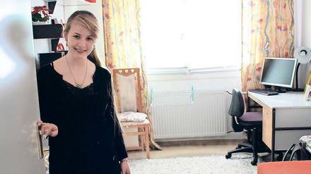 Maria Dima musste etliche Bewerbungen verschicken, bevor sie endlich ein Wohnheimzimmer in Lankwitz ergattert hat. 