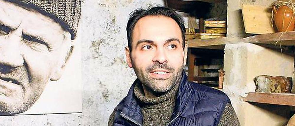 Im Keller lagert Parisi seine Zutaten, die er täglich auf dem Markt kauft.