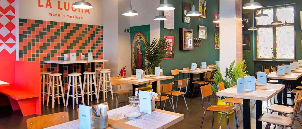 Mexiko modern interpretiert: Das "La Lucha" am Paul-Lincke-Ufer setzt beim Ambiente auf lockere Atmosphäre ohne viel Folklore-Kitsch.
