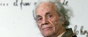 Der chilenische Dichter Nicanor Parra am 8. August 2011 in Santiago de Chile. 