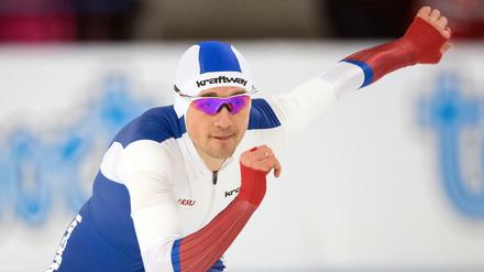 Darf nicht mit. Das IOC sperrt den russischen Eisschnellläufer Denis Juskow für Olympia 2018.