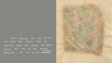 Wort und Bild. Ein Gedicht von John Berger und ein Werk von Liane Birnberg.