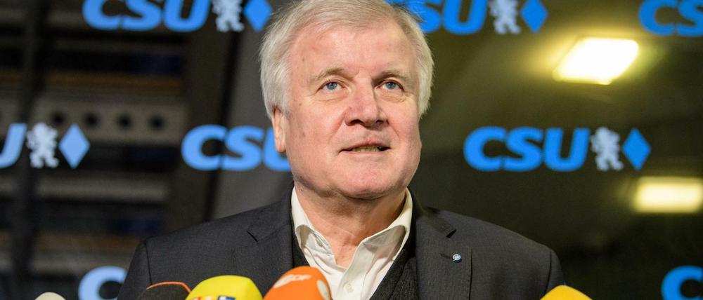 CSU-Chef Horst Seehofer in München.