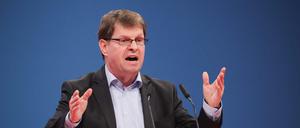 Ralf Stegner bei seiner Rede auf dem SPD-Parteitag.
