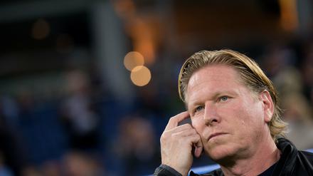 Das war es beim HSV. Markus Gisdol beim Spiel gegen Köln.