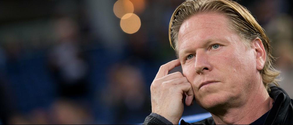 Das war es beim HSV. Markus Gisdol beim Spiel gegen Köln.