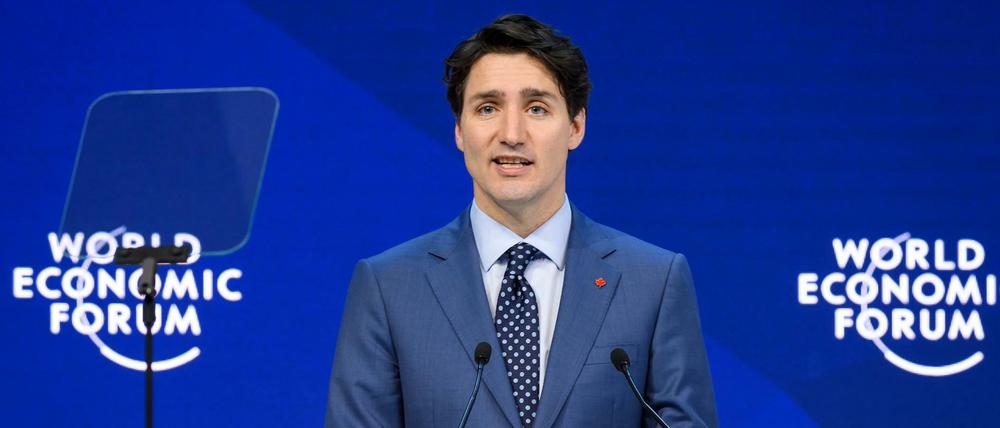 Der kanadische Premierminister Justin Trudeau beim Weltwirtschaftsforum in Davos.