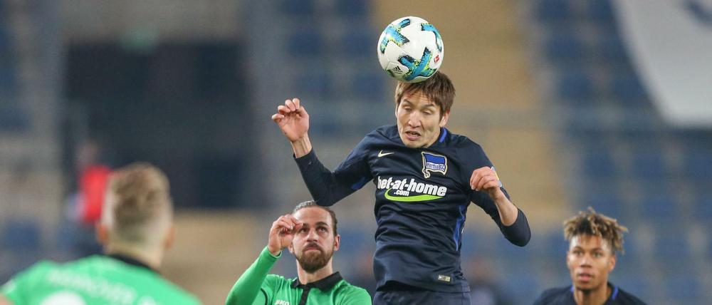 Genki Haraguchi, hier bei einem Vorbereitungsspiel in der Winterpause gegen Hannover 96.