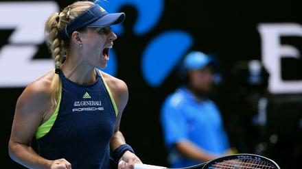 Halbfinale in Melbourne erreicht: Angelique Kerber nach dem souveränen Sieg gegen Madison Keys