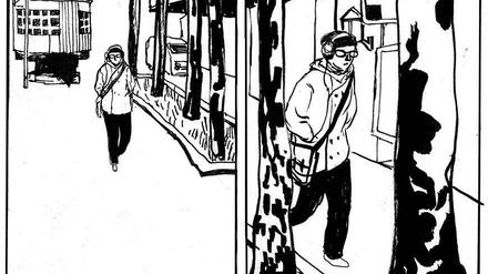 Gedankengang. Zwei Panels aus dem besprochenen Buch.