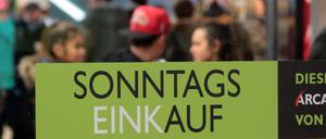 Sonntagshopping in Berlin.