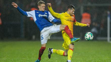 Am Ende vorne weg. Union kam in Kiel spät noch zum Ausgleich und hätte beinahe sogar noch gewonnen.