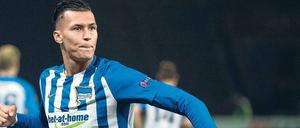 Strafraum-Monster. Trifft Davie Selke auch am Samstagabend bei seinem Ex-Klub Werder Bremen für Hertha BSC? 