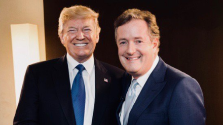 Gute Freunde im Gespräch: Journalist Piers Morgan und US-Präsident Donald Trump