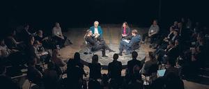 Stadtgespräch. Die Diskutanten während der Liquid-City-Debatte.