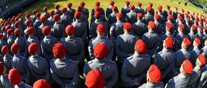 Gelöbnis von Rekruten der Bundeswehr