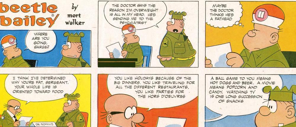 Klassiker: Ein „Beetle Bailey“-Strip aus dem Jahr 1972.