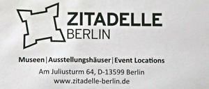Der Absender auf dem Briefumschlag des Kulturamtes.