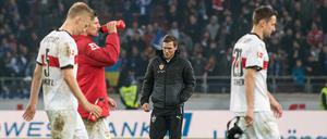 Abgang. Hannes Wolf erlebte am Samstag sein letztes Spiel als VfB-Trainer.