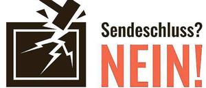 Drastisch. Der Verein „Nein zum Sendeschluss“ kämpft mit Plakaten wie aus den 50er Jahren gegen den Kahlschlag beim öffentlichen Rundfunk in der Schweiz.