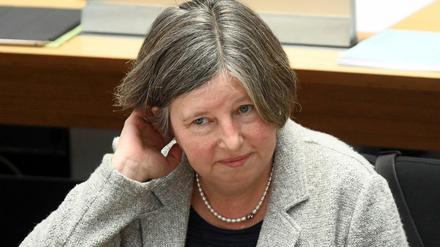 Bausenatorin Katrin Lompscher (Die Linke) am 25.01.2018 im Abgeordnetenhaus