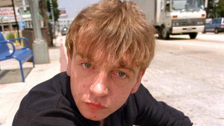Der Sänger der britischen Post-Punk-Band The Fall, Mark E. Smith, hier 1994 in Los Angeles
