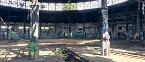 Hier läuft nichts mehr rund. Der 1997 stillgelegte Baukomplex ist europaweit der einzig überlieferte seiner Art. 