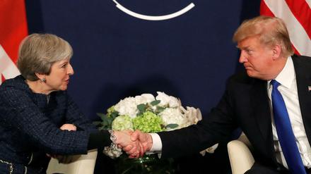 Das Verhältnis zwischen May und Trump galt als angespannt. Das sei vorüber, sagt Trump.