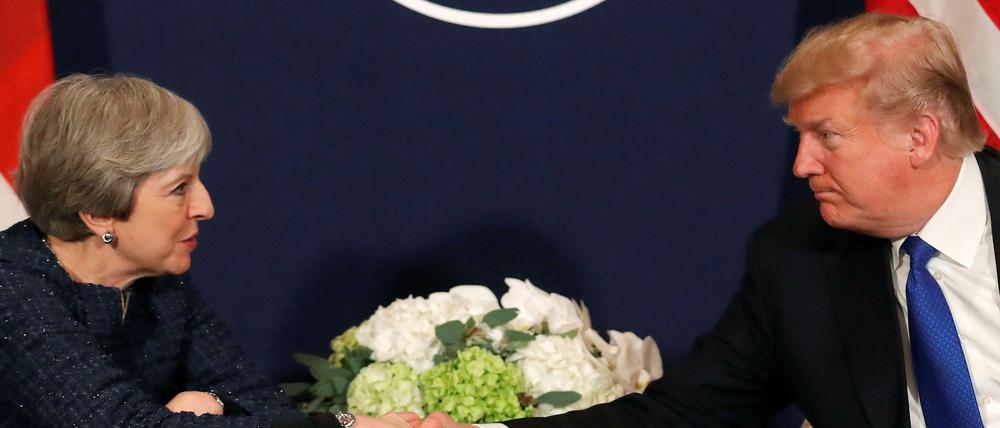 Das Verhältnis zwischen May und Trump galt als angespannt. Das sei vorüber, sagt Trump.