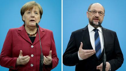 Mit ernster Miene gehen die Parteichefs in die Groko-Verhandlungen. 