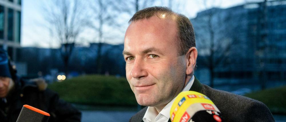 Manfred Weber, Fraktionsvorsitzender der Europäischen Volkspartei im Europäischen Parlament und stellvertretender Parteivorsitzender der CSU. 