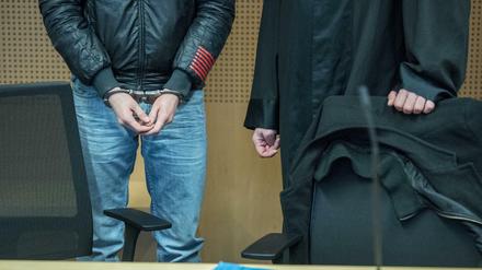 Der Angeklagte Jan G. während des Prozesses am Landgericht in Frankfurt/Oder.