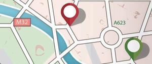 Wegweiser. Digitale Karten, Sensoren und Kameras leiten künftig den Verkehr. 