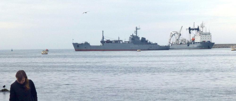 In Sewastopol auf der Krim ist die russische Schwarzmeerflotte stationiert. 