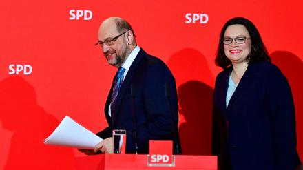 Andrea Nahles soll Martin Schulz als SPD-Vorsitzende beerben.