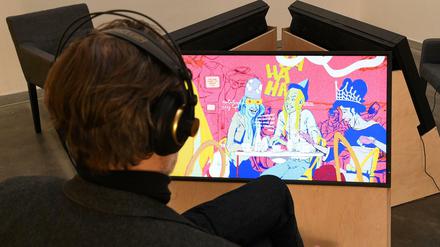Weit hergeholt: In den Ausstellungen sind neben Comics auch Arbeiten wie dies Mixed-Media-Installation von Ganzeer zu sehen. 