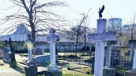 Invalidenfriedhof an der Scharnhorststraße in Berlin Mitte. 