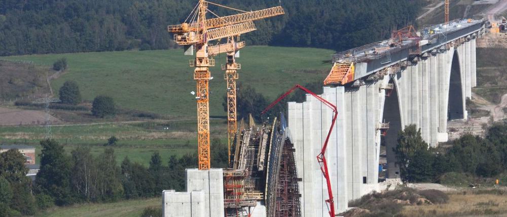 Großprojekt Eisenbahnbrücke.