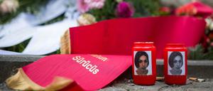 Gedenken an die 2005 ermordete Deutsch-Türkin Hatun Sürücü.