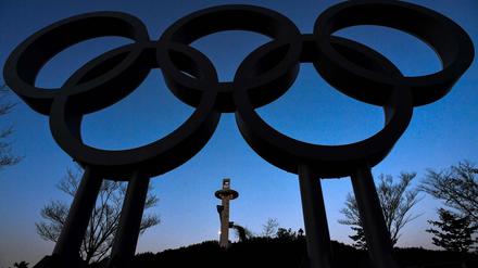 Wer braucht das und wie lange? Der Skisprungturm in Pyeongchang.