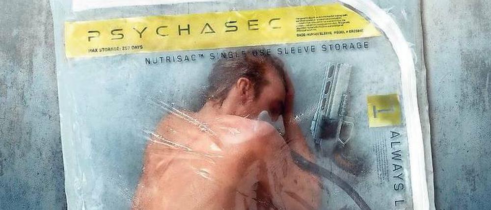 Vakuumverpackt in einem Zip-Lock-Beutel, so werden in „Altered Carbon“ menschliche Austauschkörper verwahrt. 