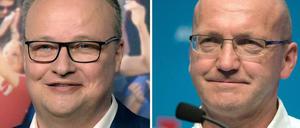 "heute-show"-Moderator Oliver Welke (links) und AfD-Politiker Dieter Amann.