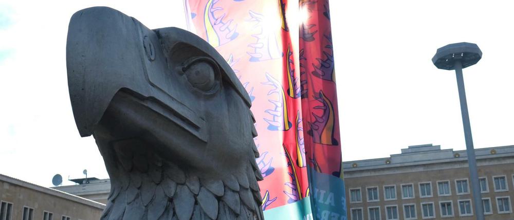 Der Eagle Square am Platz der Luftbrücke in Berlin.