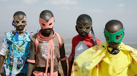 Superhelden. Die Kids aus dem kenianischen Film "Supa Modo".