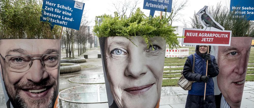 Sie kennen ihre Pappenheimer. Diese Interessengruppe fordert eine bessere Landwirtschaftspolitik - auch hier wäre ein großes Wurf möglich.