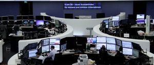 Die Frankfurter Börse am Freitagvormittag.